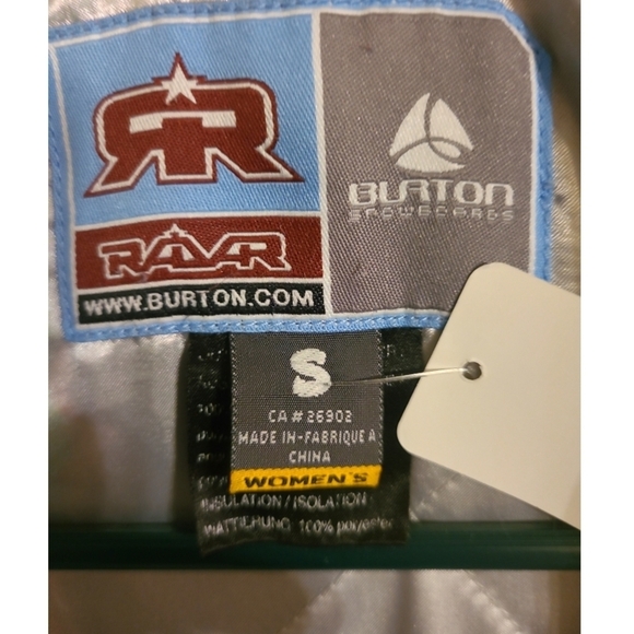 Burton White Ski & Snowboarding Lined Jacket EUC size small - Picture 4 of 12